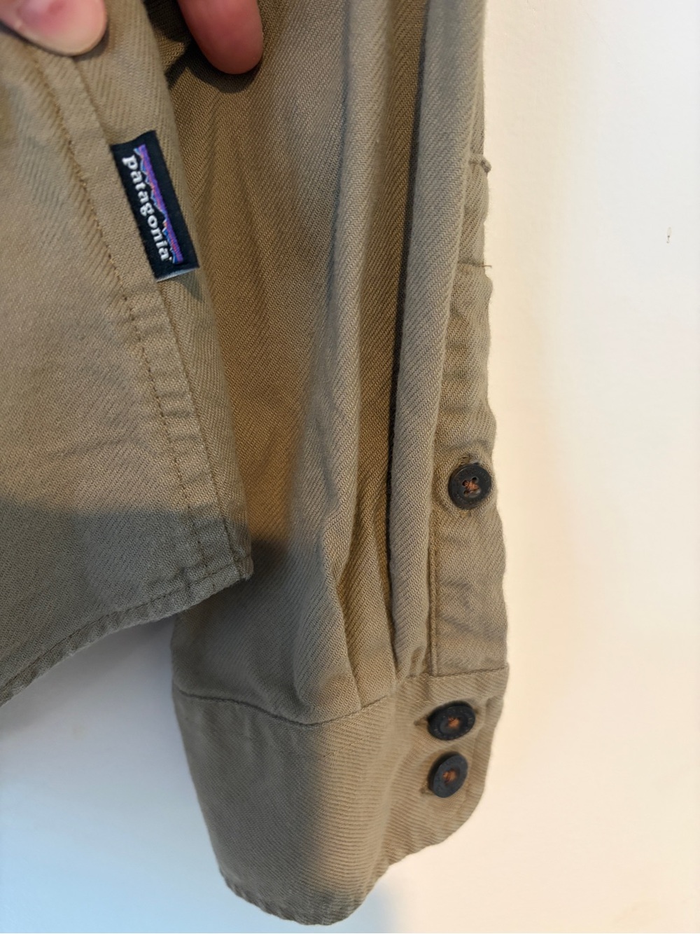 Patagonia Women's Button-Down Shirt in Khaki - Picture 2 of 4